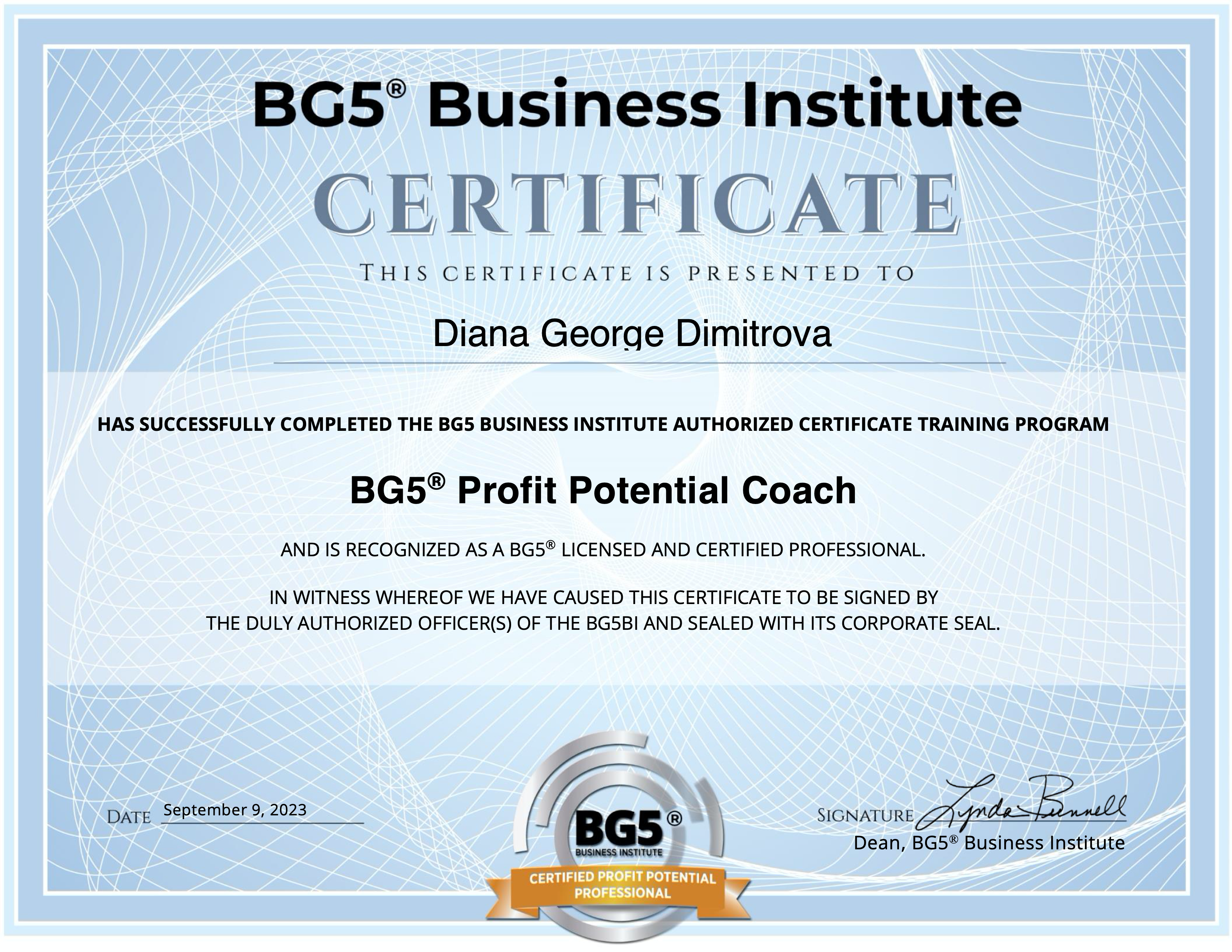 BG5 Profit Potential Coach